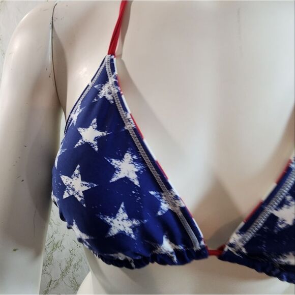 Stars n Stripes String Bikini Top - Picture 3 of 8